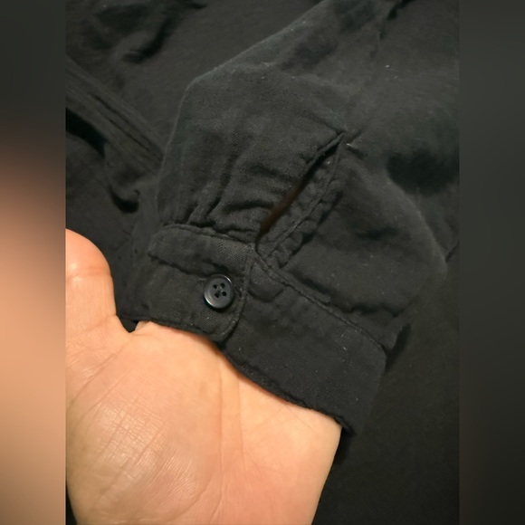 Mododoc Elegant Black Women's Blouse 100% Cotton - Picture 7 of 7